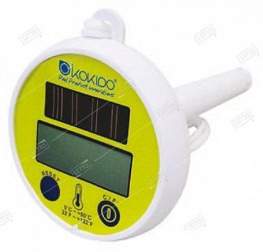 Термометр для измерения температуры воды в бассейне, цифровой на солн. батареях Kokido (12) AQ12229