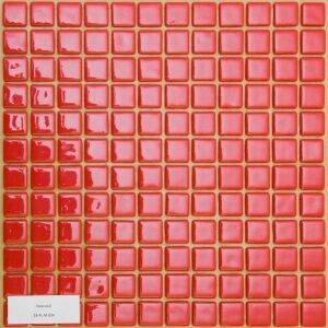 Мозаика стеклянная Reexo M024, цвет: моно, прокрашенный (красный)