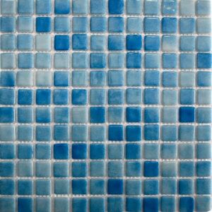 Мозаика стеклянная Reexo M001, цвет: моно, с напылением (голубой)