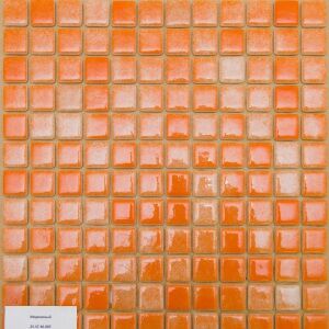Мозаика стеклянная Reexo M007, цвет: моно, с напылением (морковный)