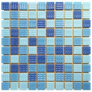 Мозаика стеклянная Aquaviva YF-MSL39, плитка 30x30 мм, лист 327x327 мм (на бумаге)
