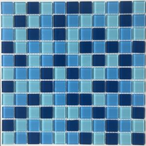 Мозаика стеклянная Aquaviva Сristall YF-810, плитка 25x25 мм, лист 300x300 мм (на сетке)