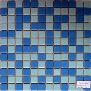 Мозаика стеклянная Reexo M047, цвет: микс, прокрашенный (синий 10% + голубой 10%)