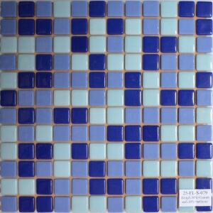 Мозаика стеклянная Reexo M079, цвет: микс, прокрашенный (син. кобальт + син. кобальт 10% + голубой 10%)
