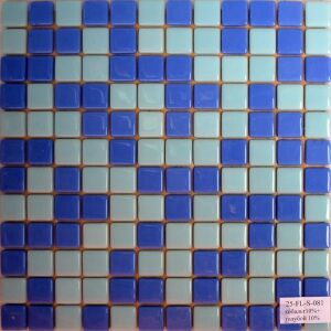 Мозаика стеклянная Reexo M081, цвет: микс, прокрашенный (синий кобальт 10% + голубой 10%)