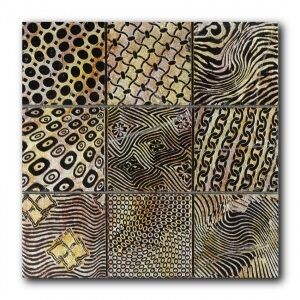 Мозаика из натурального камня Art&Natura Equilibrio 031-MIX1 (плитка 98x98 мм), лист 300x300 мм (0,81 м2/упак)