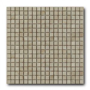 Мозаика из натурального камня Art&Natura Marble Mosaic Botticino Fiorito (плитка 15x15 мм), лист 305x305 мм (0,47 м2/упа