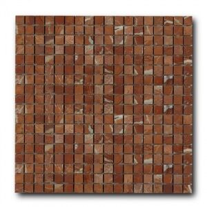 Мозаика из натурального камня Art&Natura Marble Mosaic Rojo Alicante (плитка 15x15 мм), лист 305x305 мм (0,47 м2/упак.)