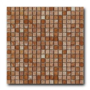 Мозаика из натурального камня Art&Natura Marble Mosaic Rosa Tea (плитка 15x15 мм), лист 305x305 мм (0,47 м2/упак.)
