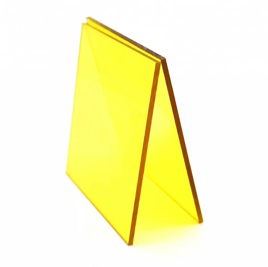 Монолитный поликарбонат BORREX Желтый 0,8 мм (1,25*2,05 м)