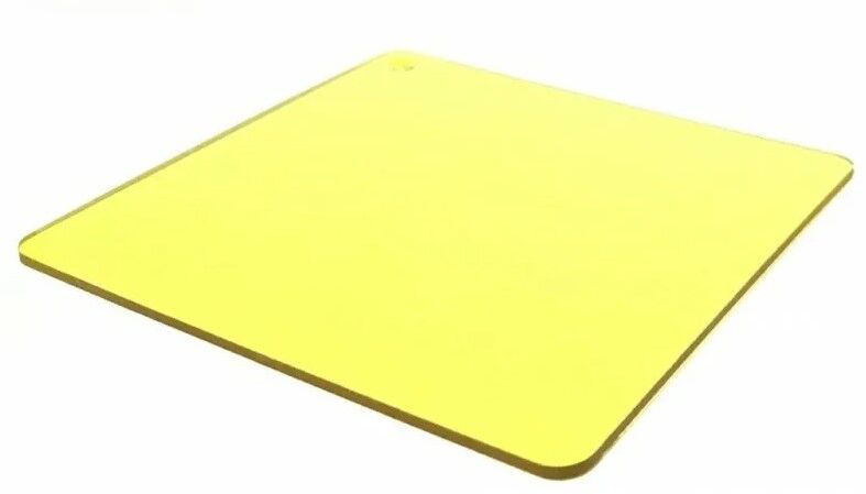 Монолитный поликарбонат BORREX Желтый 1,5 мм (1,25*2,05 м)