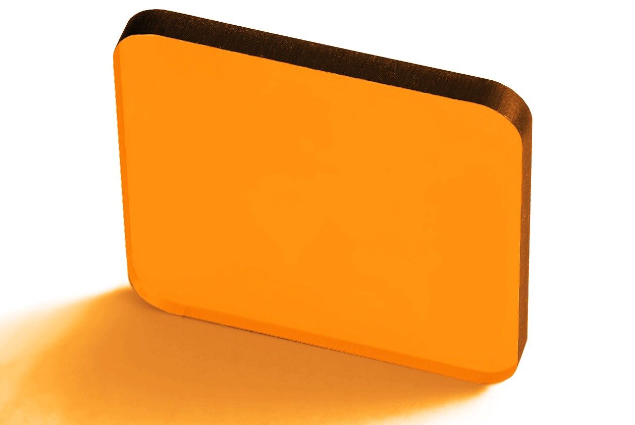 Монолитный поликарбонат BORREX Оранжевый 15 мм (1,525*2,05 м)