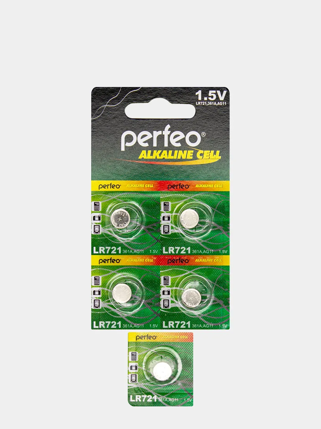 Батарейки Perfeo LR721/10BL алкалиновые 361A AG11
