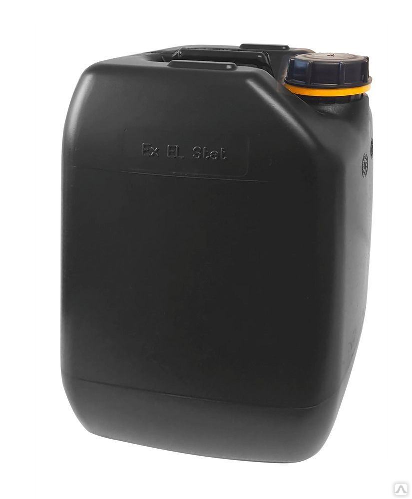 Пластиковая канистра 10 л антистатическая черного цвета с допуском ООН ...