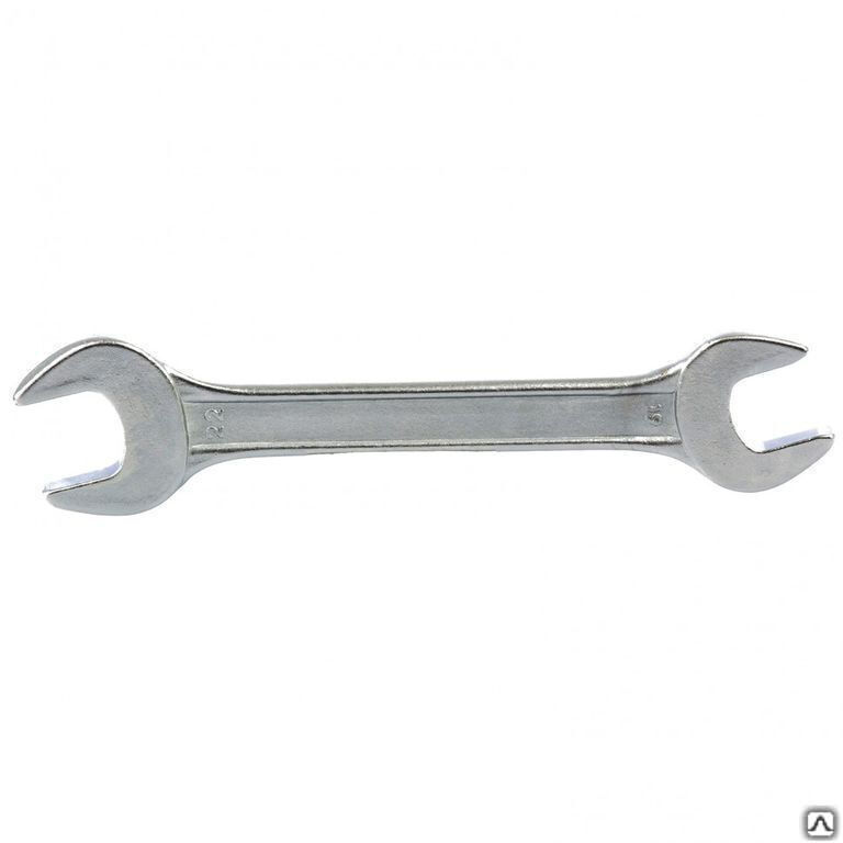 Ключ рожковый, 19 х 22 мм, хромированный Sparta