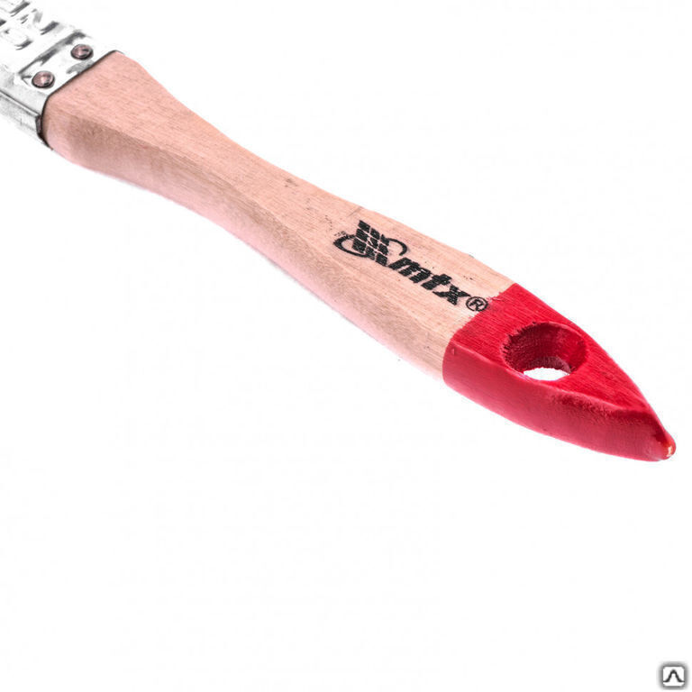 Кисть плоская "Стандарт" 3/4" (20 мм), натуральная щетина, деревянная ручка MTX 3