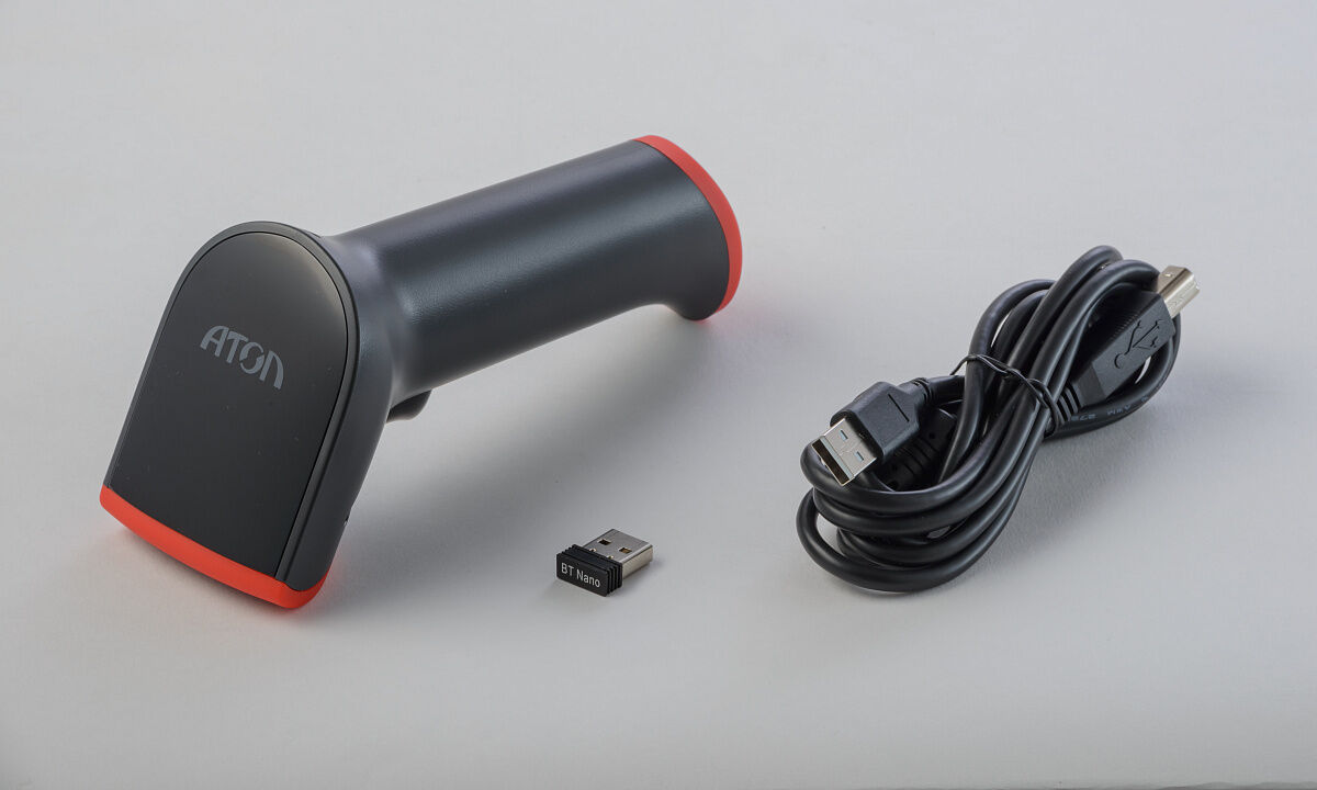 Сканер штрихкода беспроводной АТОЛ Impulse 12 BT (2D, USB, без подставки) (черный) (52594) Атол