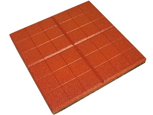 Плитка тротуарная Сетка 350х350х50 Оранжевая