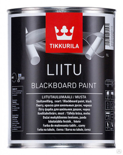 Краска для школьных досок Tikkurila Лииту черная 1 л 