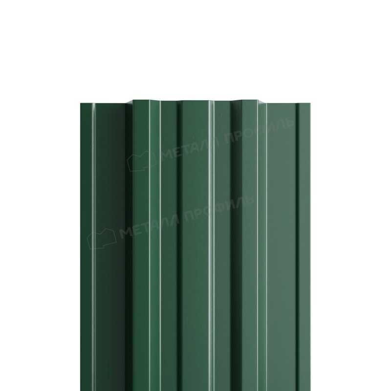 Штакетник Металл Профиль TRAPEZE-T 0,45 Полиэстер RAL 6005 Зеленый мох