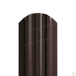 Штакетник Металл Профиль LАNE-O 0,45 Полиэстер RAL 8017 Коричневый шоколад 