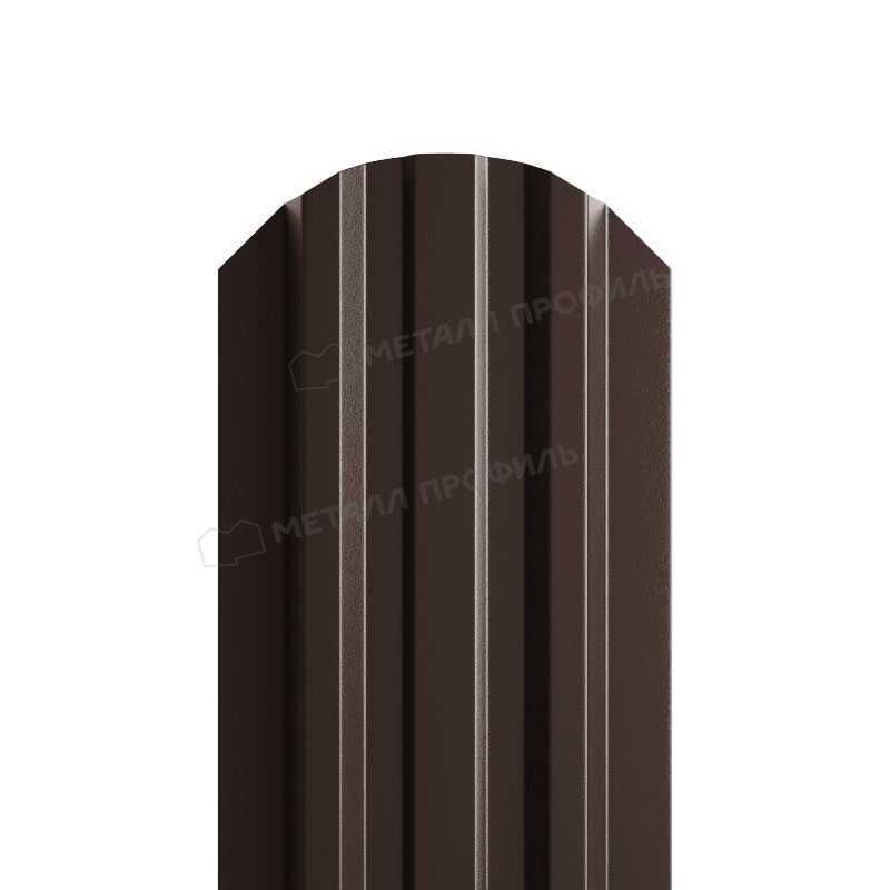 Штакетник Металл Профиль LАNE-O 0,45 Полиэстер RAL 8017 Коричневый шоколад