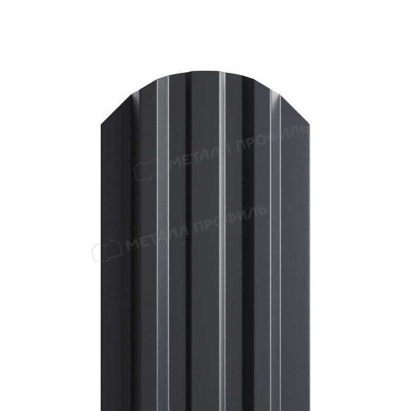 Штакетник Металл Профиль LАNE-O 0,45 Полиэстер RAL 7024 Серый графит