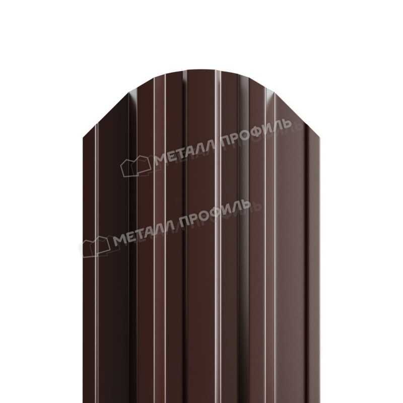 Штакетник Металл Профиль TRAPEZE-O 0,45 Полиэстер RR 32 Темно-коричневый