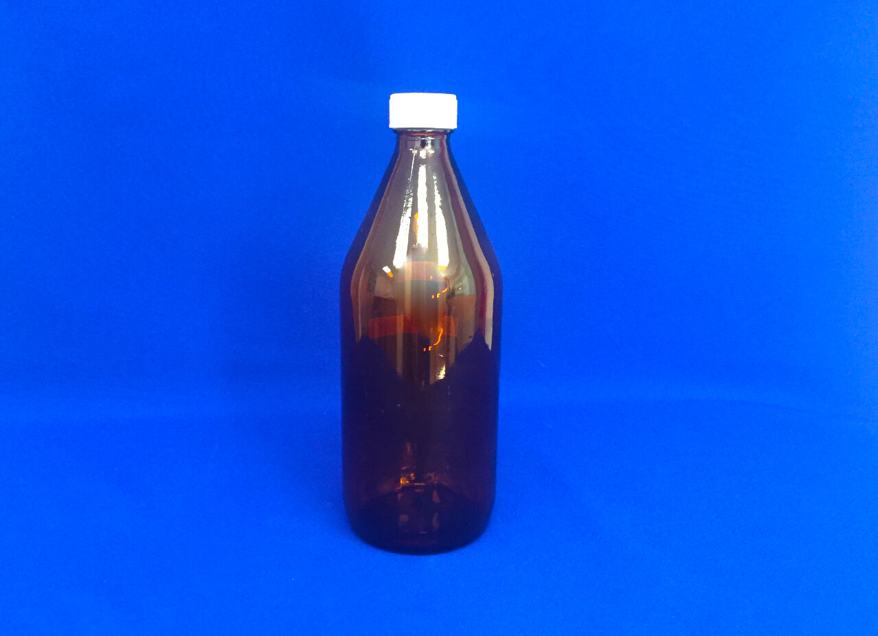 Омскреактив. Бутылка БВ-1-1000 стеклянная, темная, 1л, с крышкой, прокладкой. Колпак для реактивов в Омскреактиве.