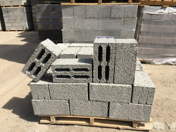 Блок керамзитобетонный стеновой многощелевой D800 500х200х235 мм