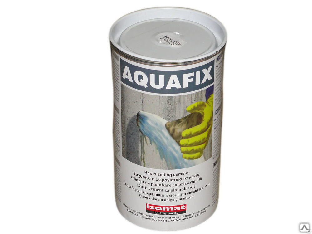 Цемент гидравлический быстросхватывающийся остановки протечек воды AQUAFIX