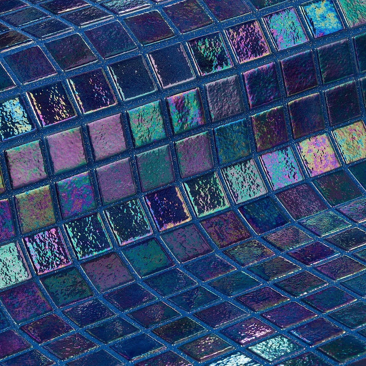 Мозаика стеклянная Zafiro Iris EZARRI перламутр синяя кобальтовая
