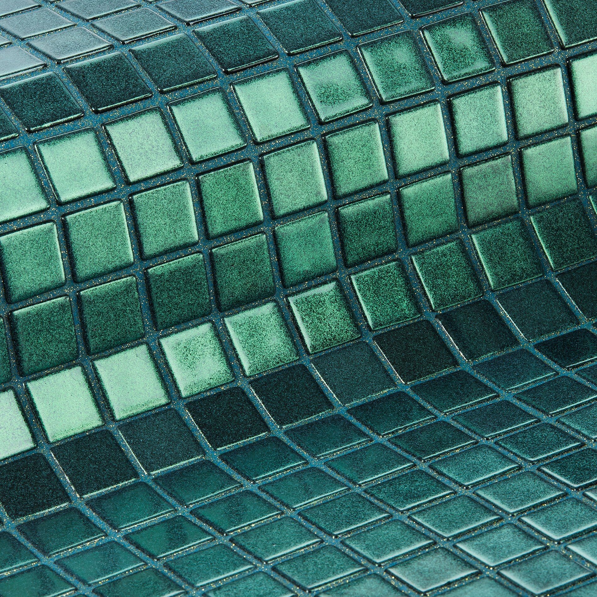 Мозаика стеклянная Taurus Space EZARRI полуглянцевая изумрудная зеленая