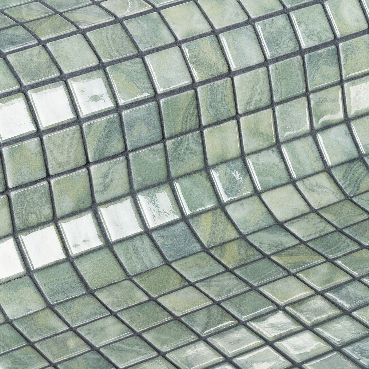 Мозаика стеклянная Lace Gemma EZARRI зеленая