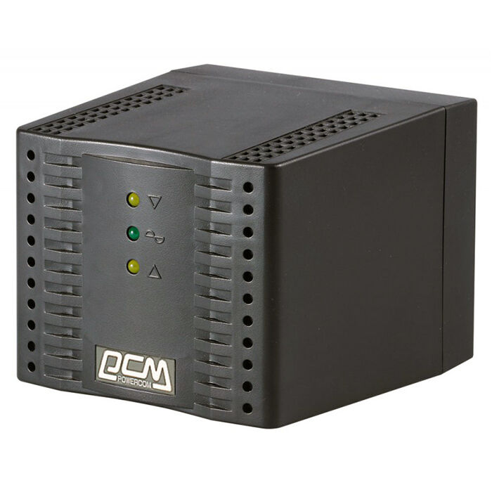 Стабилизатор напряжения PowerCom TCA-1200 Black, 1200VA Powercom