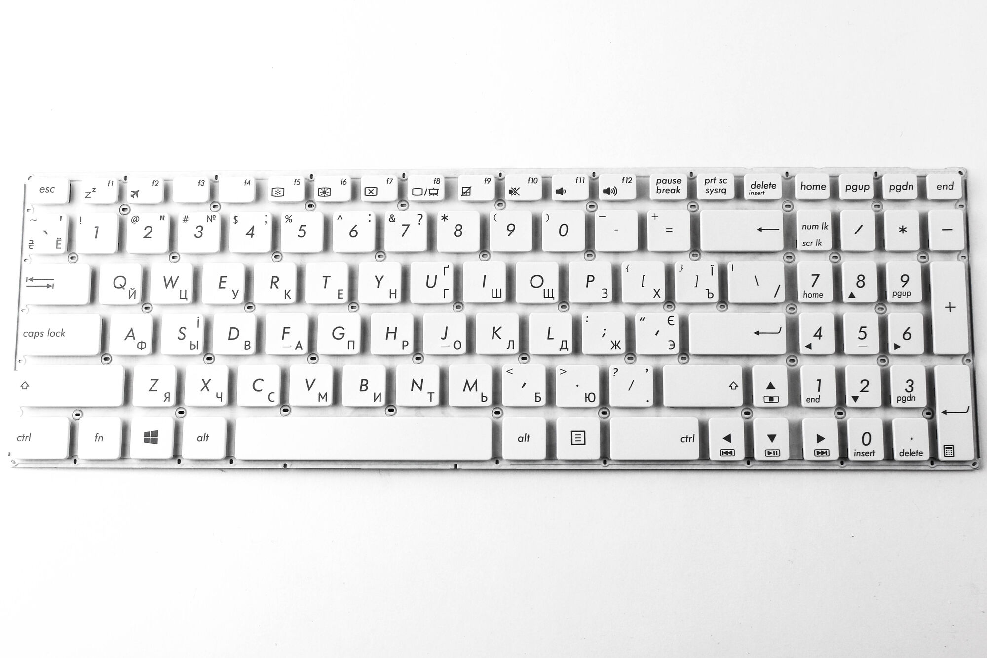Клавиатура для Asus X756UX Белая p/n: MP-13K93UA-9207, AEXK9800120, 0KNB0-610RUA00