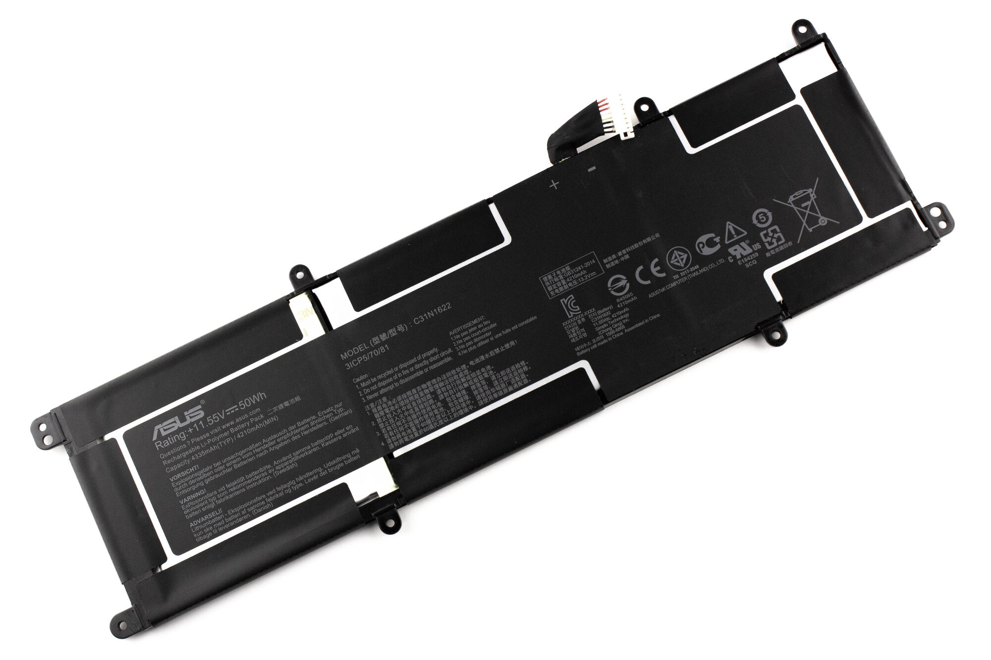 Аккумулятор для Asus UX530UQ ORG (11.55V 4335mAh) p/n: C31N1622