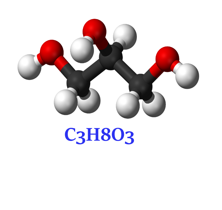 Глицерин 2 название. Глицерин структурная формула. Молекулярная формула многоатомных спиртов. Молекула глицерина.