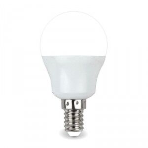 Лампа светодиодная LED OPTI шарик G45 E14 3000K 440 Лм 5.5 Вт