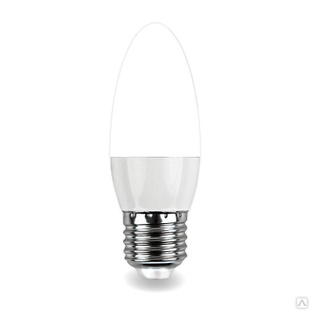 Лампа светодиодная LED OPTI свеча C37 E27 3000K 500 Лм 5.5 Вт 