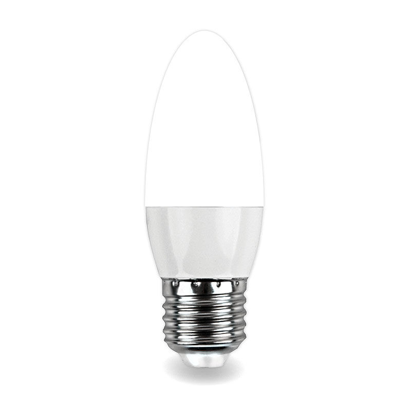 Лампа светодиодная LED OPTI свеча C37 E27 4000K 600 Лм 7.5 Вт