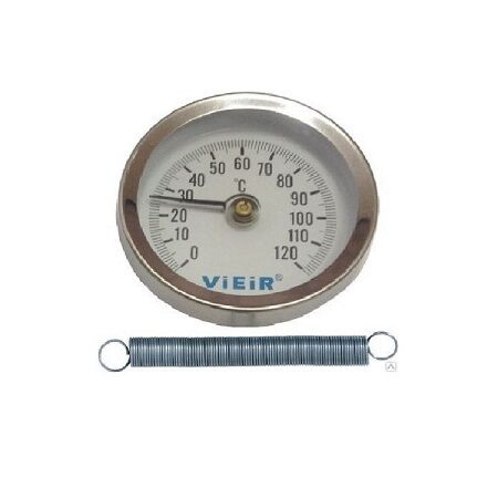 Термометр накладной с пружиной 120 С Vieir YL17