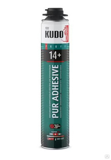 Клей-пена KUDO PUR ADHESIVE PROFF 14+ для теплоизоляции #1