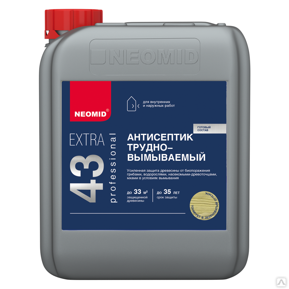 Трудновымываемый Антисептик Neomid Extra ECO 5 л