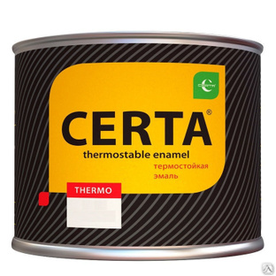 Эмаль CERTA антикоррозионная, термостойкая (до 800℃) аэрозоль 520 мл жёлтый 