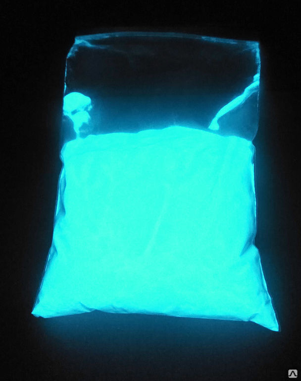 Пигмент Люминофор 30 - 40 мкм (сине-зелёное свечение)
