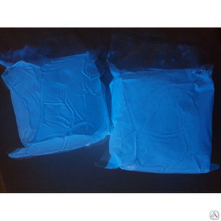 Пигмент Люминофор 30-40 мкм синий 100 гр #1