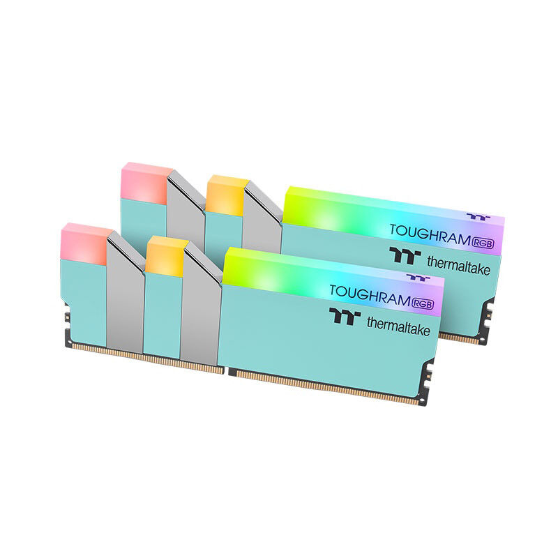 RG27D408GX2-3600C18A, Комплект памяти Thermaltake TOUGHRAM RGB Turquoise 16GB DIMM DDR4 3600MHz (2х8GB), RG27D408GX2-360