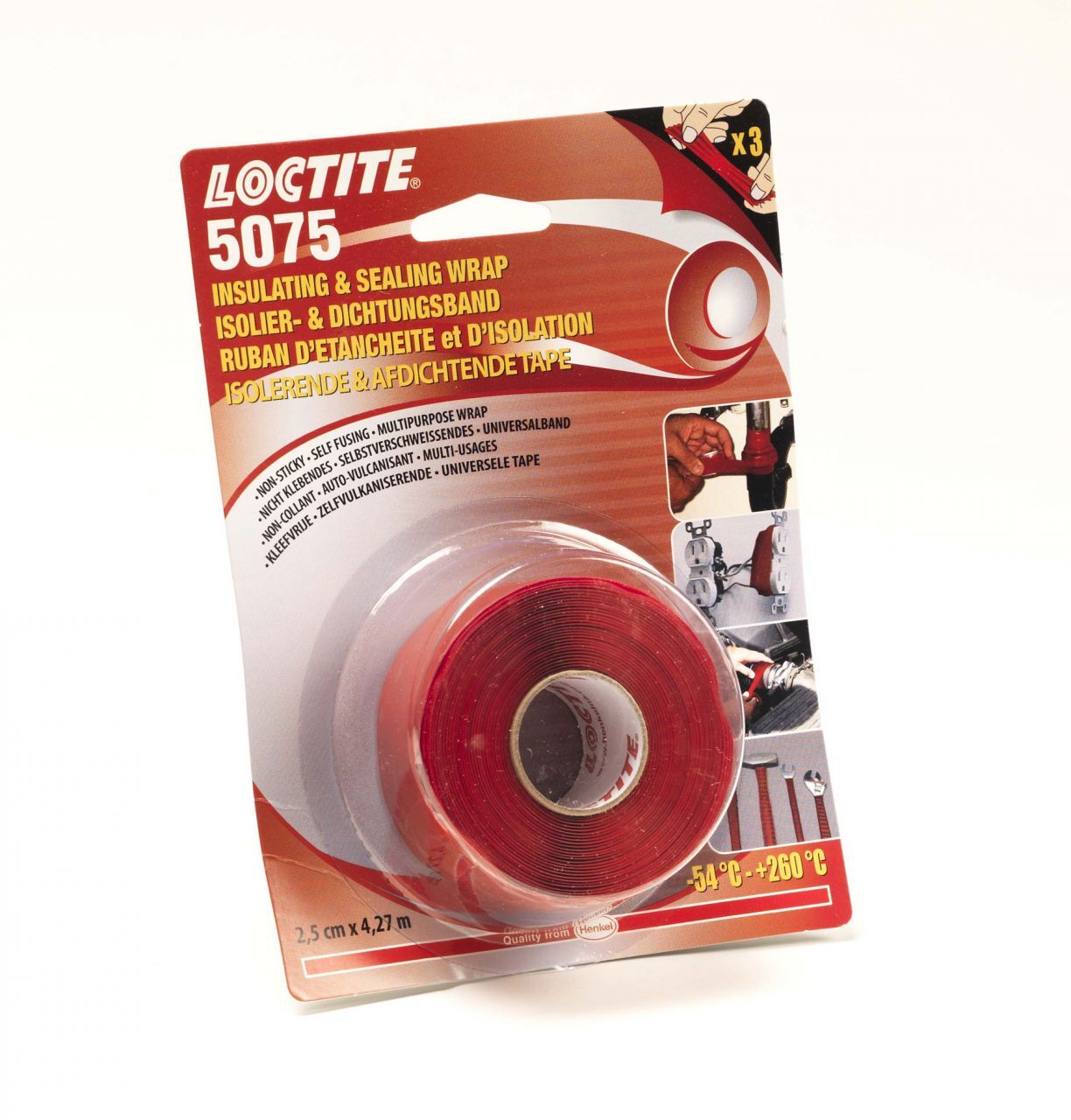 Изолента LOCTITE 5075 универсальная силиконовая, не прилипающая к  поверхностям, стойкая к воздействию агрессивных сред, цена в Челябинске от  компании ТОРГОВЫЙ ДОМ ТЕМП АВТО