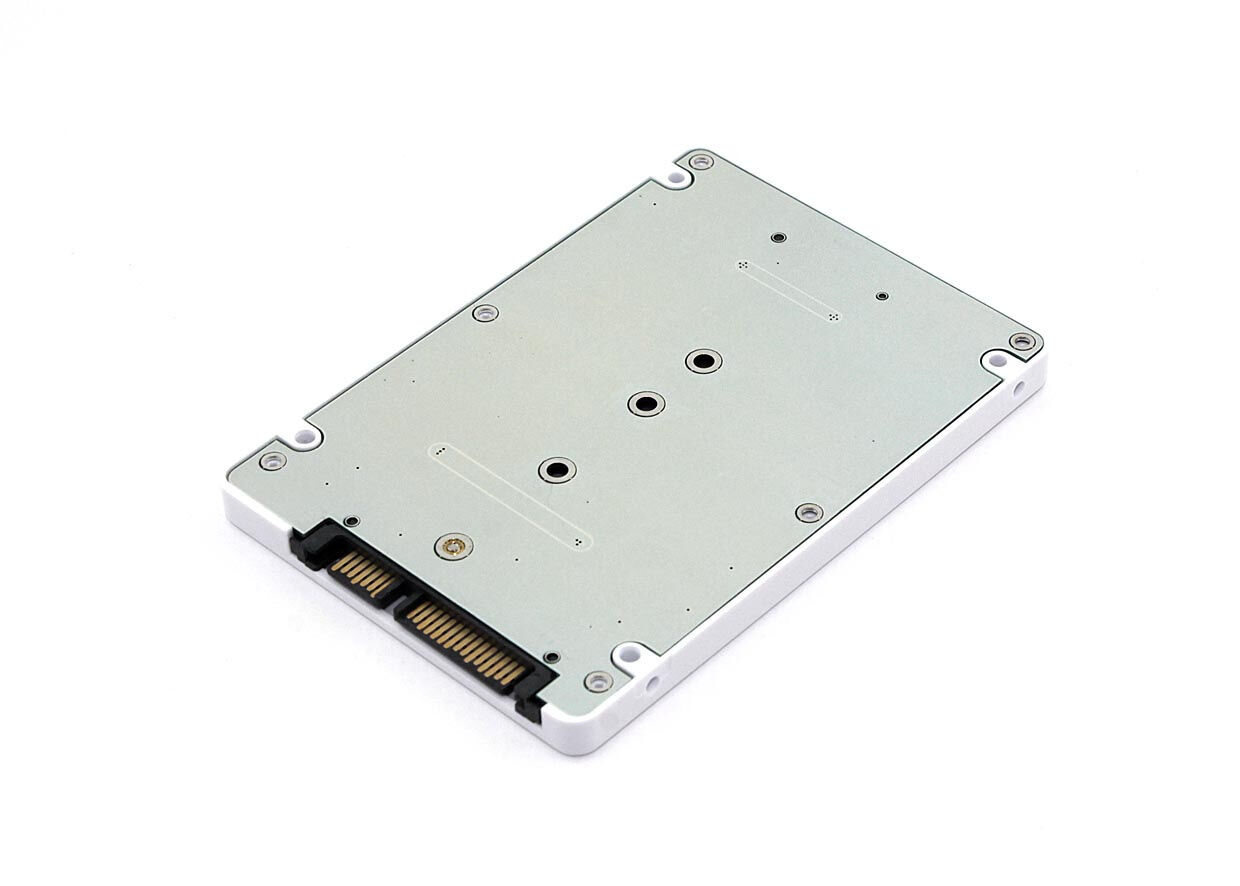 Бокс для SSD диска mSATA с выходом SATA пластиковый белый Внешние боксы